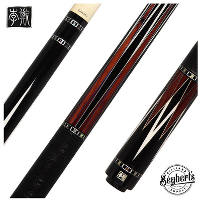 Cuelees Beserker Pool Cue with Black Ostrich Wrap - LS-B05