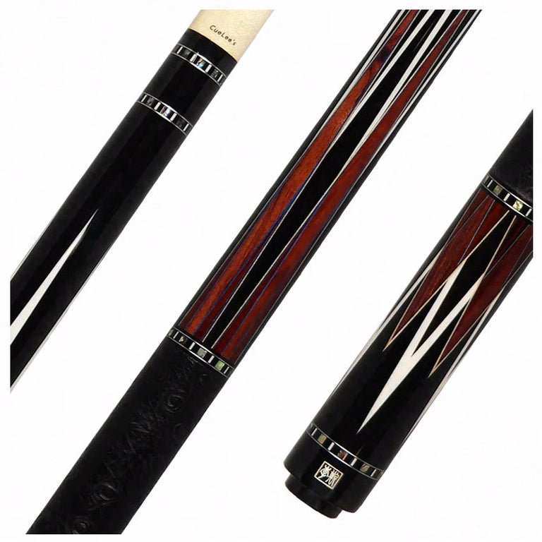 Cuelees Beserker Pool Cue with Black Ostrich Wrap - LS-B05