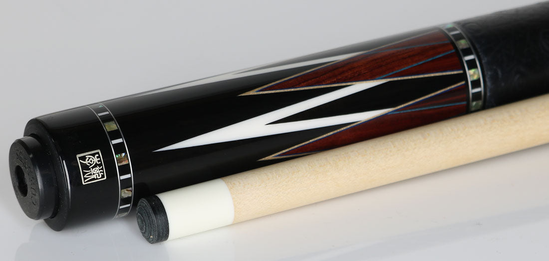 Cuelees Beserker Pool Cue with Black Ostrich Wrap - LS-B05