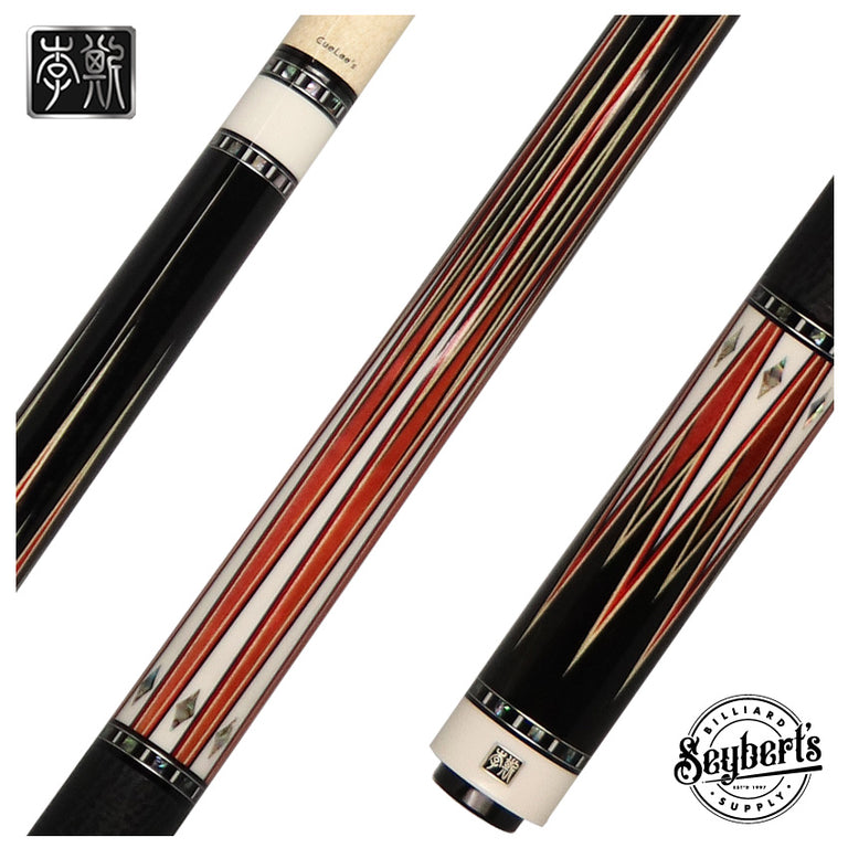 Cuelees Skyblade 1 with Black Sharkskin Wrap Pool Cue - LS-B06H