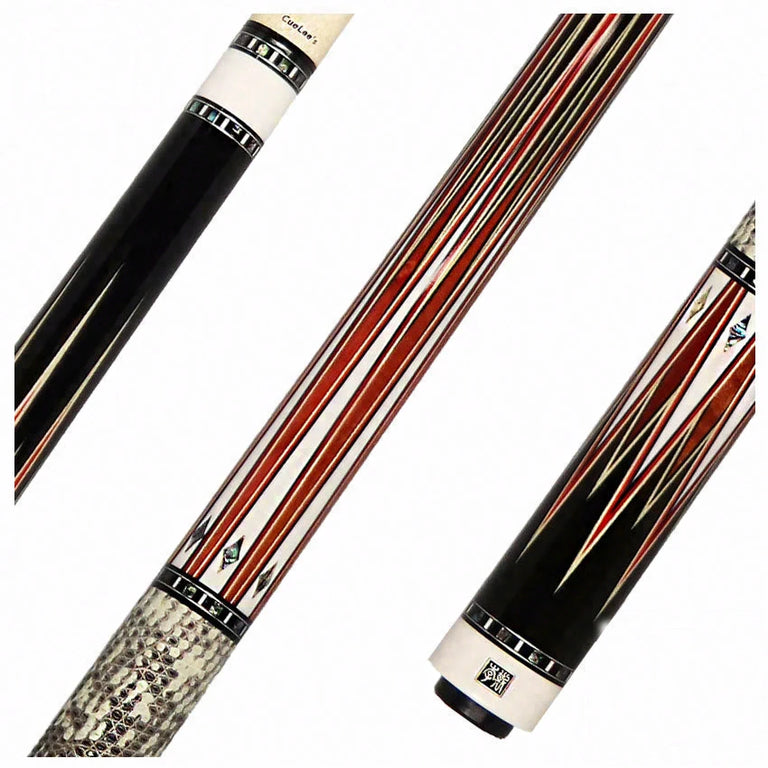 Cuelees Skyblade 1 with Genuine  Ringtail Lizard Wrap Pool Cue - LS-B06