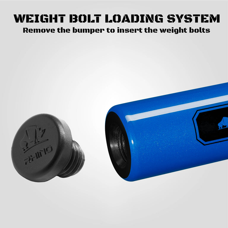 Rhino Luminax Series Ocean Blue No Wrap Pool Cue - RCLUMNWOBL125