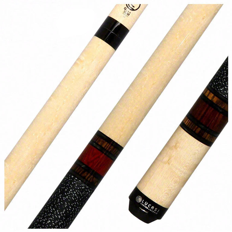 Lucasi Birdseye Maple with Bocote and Cocobolo Rings Limited Edition Pool Cue - LUX65