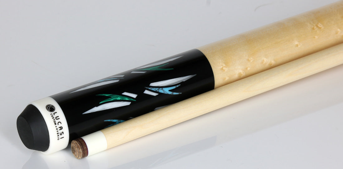 lucasi ビリヤードキュー Lucasi Midnight Black with Maple No Wrap Limited Edition Pool Cue