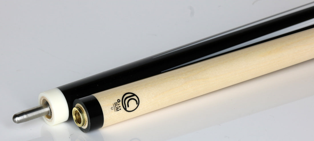 Lucasi Midnight Black with Maple No Wrap Limited Edition Pool Cue