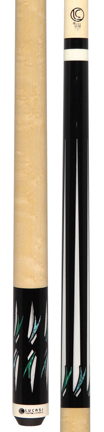 Lucasi Midnight Black with Maple No Wrap Limited Edition Pool Cue