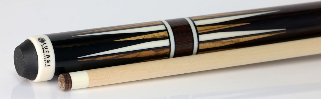 Lucasi Midnight Black White and Zebrawood Points Limited Edition