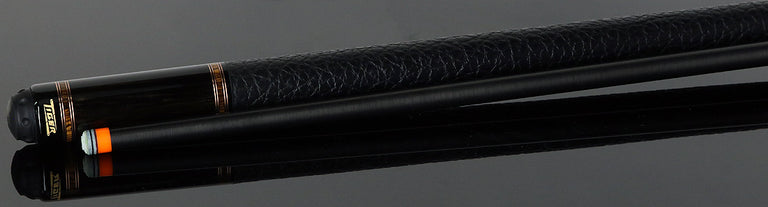 Tiger LX6 Ebony and Bocote Pool Cue with Buffalo Leather Wrap