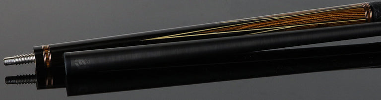Tiger LX6 Ebony and Bocote Pool Cue with Buffalo Leather Wrap