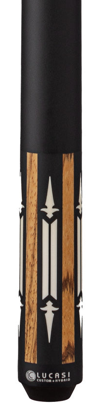 Lucasi Custom Matte Zebrawood, Black, and White Inlays Wrapless