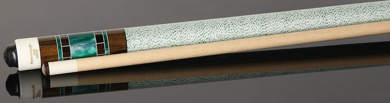 McDermott 50th Anniversary Series Zircote with Green Pearl Play Cue with G-Core Shaft and Commemorative 1x1 Case