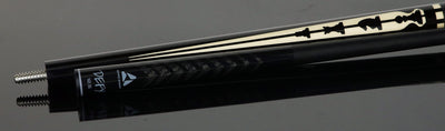 McDermott 50th Anniversary Series Ebony with Birdseye Maple Cue with Defy Shaft and Commemorative 1x1 Case