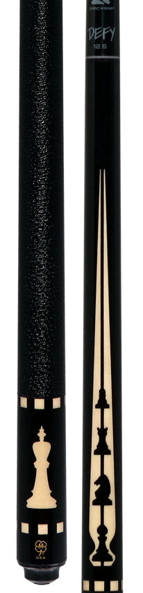 McDermott 50th Anniversary Series Ebony with Birdseye Maple Cue with Defy Shaft and Commemorative 1x1 Case