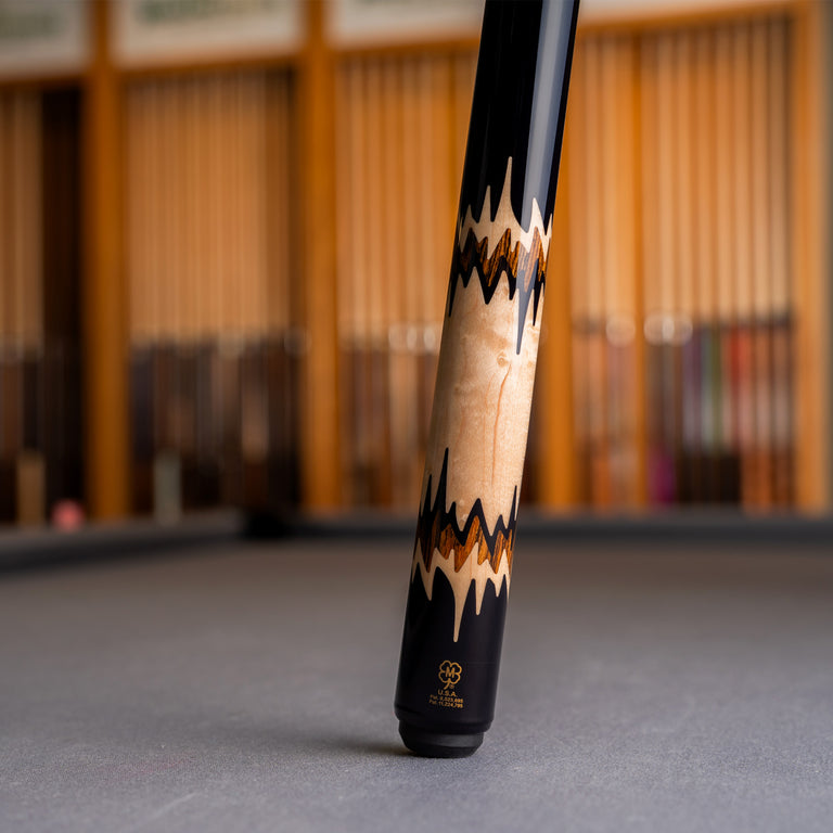 McDermott 50th Anniversary Series Black Urethane with Birdseye Maple and Bocote Inlays Cue with i2 Shaft and Commemorative 1x1 Case