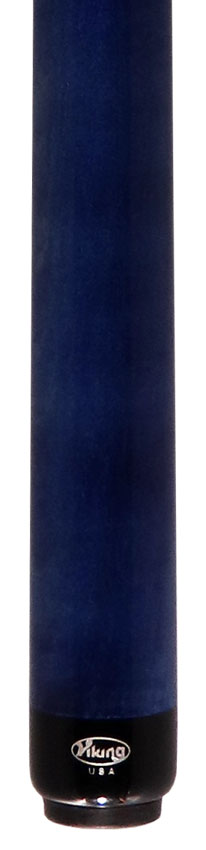 Viking Motore Series Midnight Black with 4 Blue Inlaid Points Play Cue with 12.5mm Siege Carbon Fiber Shaft