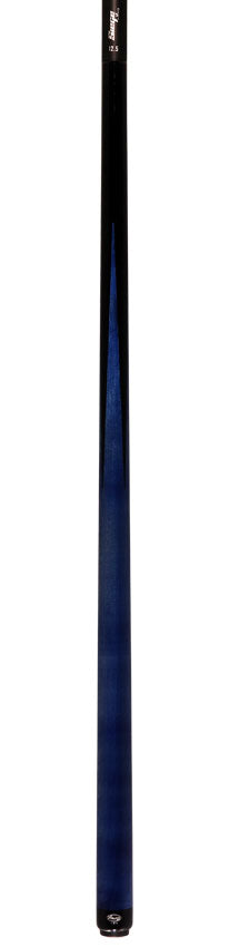 Viking Motore Series Midnight Black with 4 Blue Inlaid Points Play Cue with 12.5mm Siege Carbon Fiber Shaft