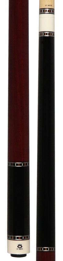 O'Min Black and Purpleheart Wood Pool Cue - OM-N14B