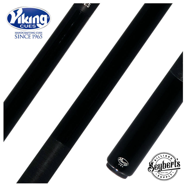 Viking Ovation Series Midnight Black Stained Maple Play Cue with 12.5mm Siege Carbon Fiber Shaft