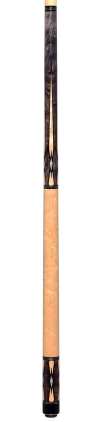 Pechauer Pro R Series Smoke-Stained Maple with Maple Points and Pearl Diamonds No Wrap Pool Cue