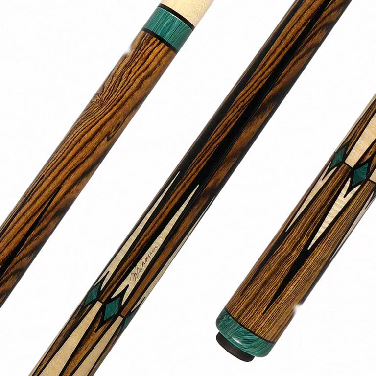 Pechauer Pro Series P13R Bocote with Maple/Bocote Points and Natural Maple Wrapless Pool Cue