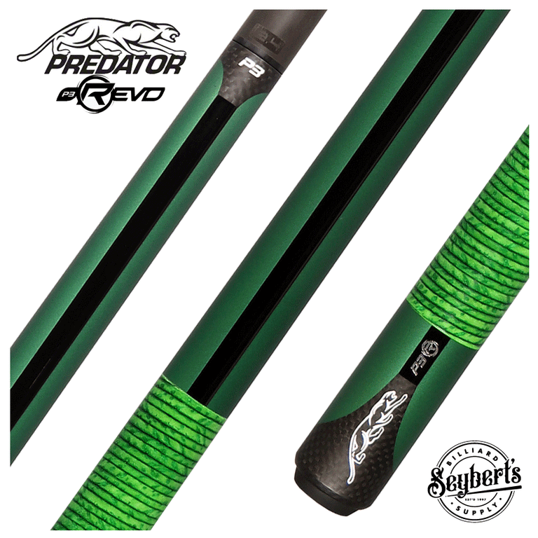 P3 Predator Matte Metallic Green With Green Solid Stacked Wrap - Uni-Loc