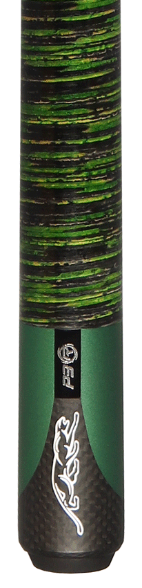 P3 Predator Matte Metallic Green With Green Tri-Color Stacked Wrap - Uni-Loc