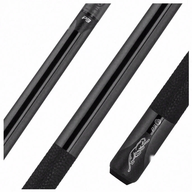 Predator P3 Metallic Gray Uniloc Luxe Leather Wrap Pool Cue - P3GRYLL