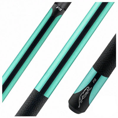 Predator P3 Teal Pool Cue with Luxe Leather Wrap - Uni-loc