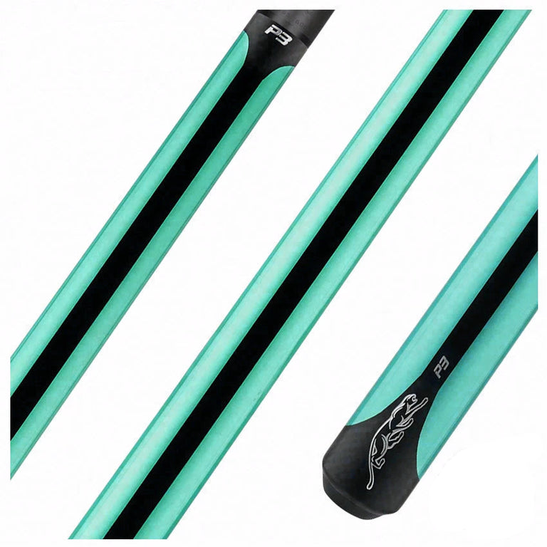 Predator P3 Teal No Wrap Pool Cue - Uni-loc