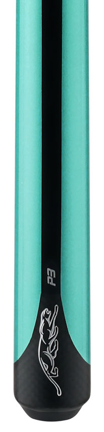 Predator P3 Teal No Wrap Pool Cue - Uni-loc