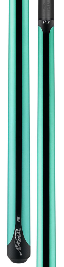 Predator P3 Teal No Wrap Pool Cue - Uni-loc