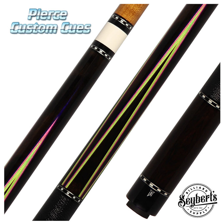 Jim Pierce Custom Cues - African Blackwood with 4 African Blackwood Points - 2 Shafts