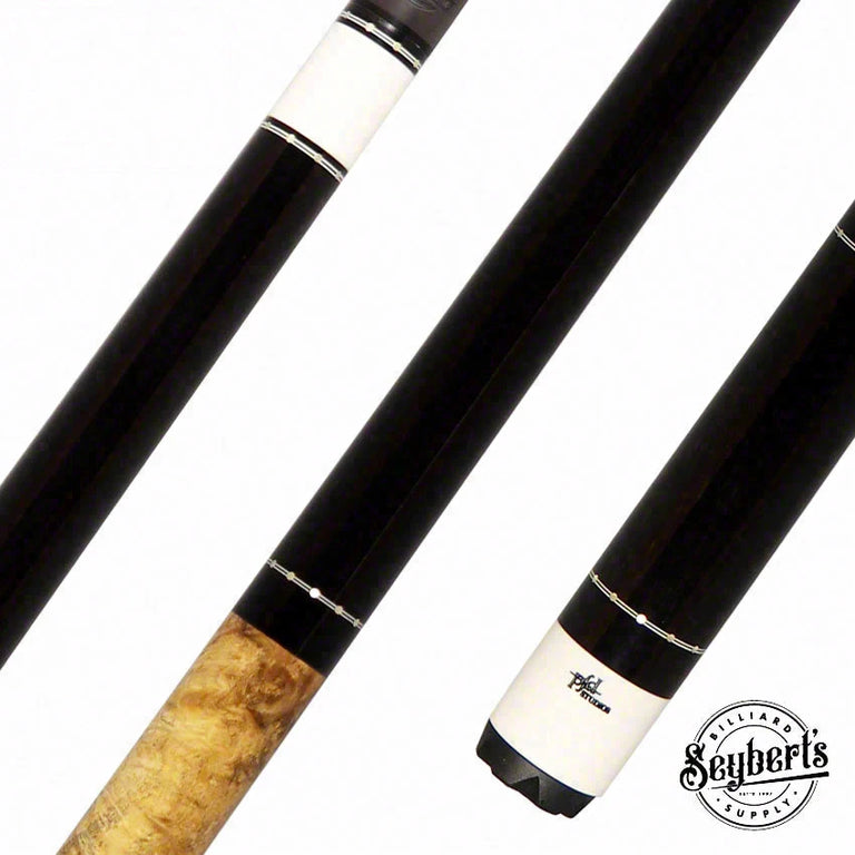 PFD Studios Custom Ebony and Burl Wood Cue