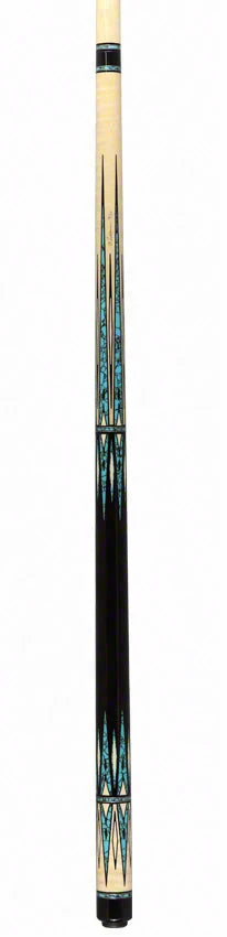Pechauer Limited Edition PL32 Natural Stained Maple with Turquoise Points Pool Cue - PROGRESSIVE