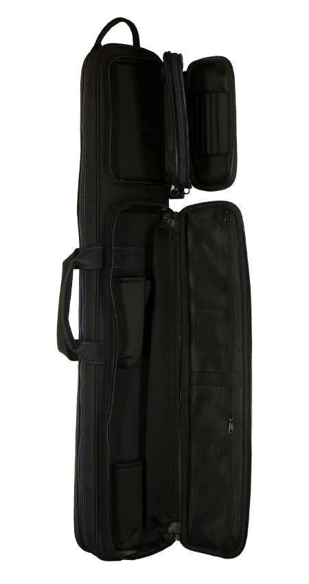 Jacoby Silver Fox Butterfly 2.0 Blue 4x8 Soft Pool Cue Case - JCSFB4X8BL