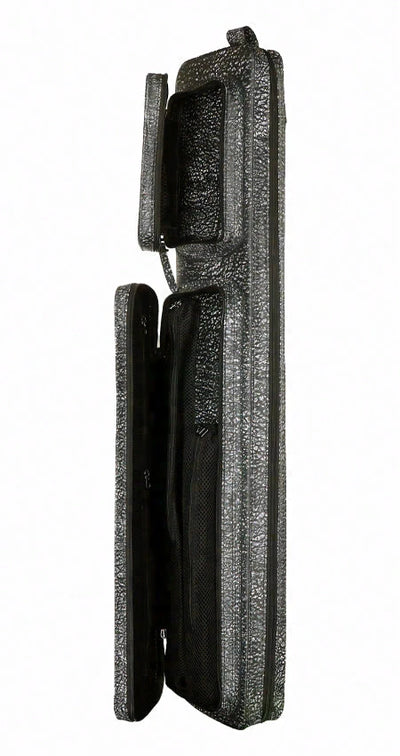 Triple 60 Margaret Styer Limited Edition 3x6 Custom Two-Tone Black/White Leather Butterfly Soft Cue Case