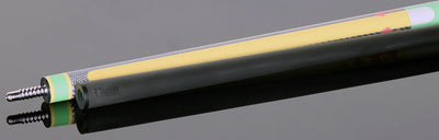 Poison Candy Sugar No Wrap Pool Cue - Light Green and Peach with 12.4mm Venom Carbon Shaft