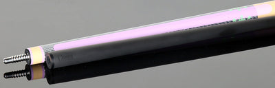 Poison Candy Sugar No Wrap Pool Cue - Peach and Lavender with 12.4mm Venom Carbon Shaft