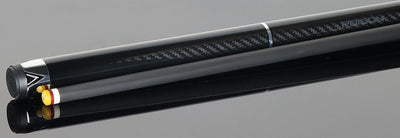 Poison Maelith No Wrap Pool Cue - Black with 12.4mm Venom Carbon Shaft
