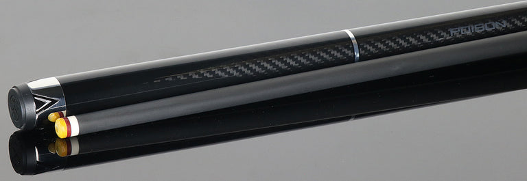 Poison Maelith No Wrap Pool Cue - Black with 12.4mm Venom Carbon Shaft
