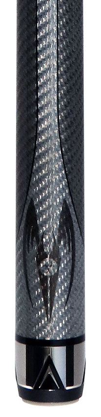 Poison Maelith No Wrap Pool Cue - Dark Gray and Gray with 12.4mm Venom Carbon Shaft