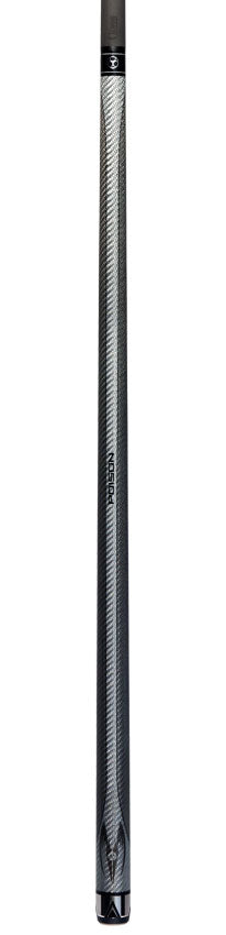 Poison Maelith No Wrap Pool Cue - Dark Gray and Gray with 12.4mm Venom Carbon Shaft