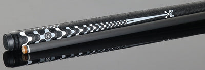 Poison VX BRKX Sport Wrap Jump/Break Pool Cue - Black and Gray with Venom Carbon Shaft
