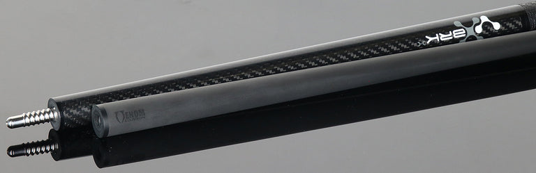 Poison VX BRKX Sport Wrap Jump/Break Pool Cue - Black and Gray with Venom Carbon Shaft