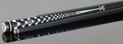 Poison VX BRKX Sport Wrap Jump/Break Pool Cue - Gray and Black with Venom Carbon Shaft