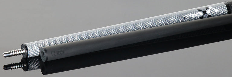 Poison VX BRKX Sport Wrap Jump/Break Pool Cue - Gray and Black with Venom Carbon Shaft
