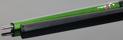 Poison VX BRKX Sport Wrap Jump/Break Pool Cue - Green and Pink with Venom Carbon Shaft