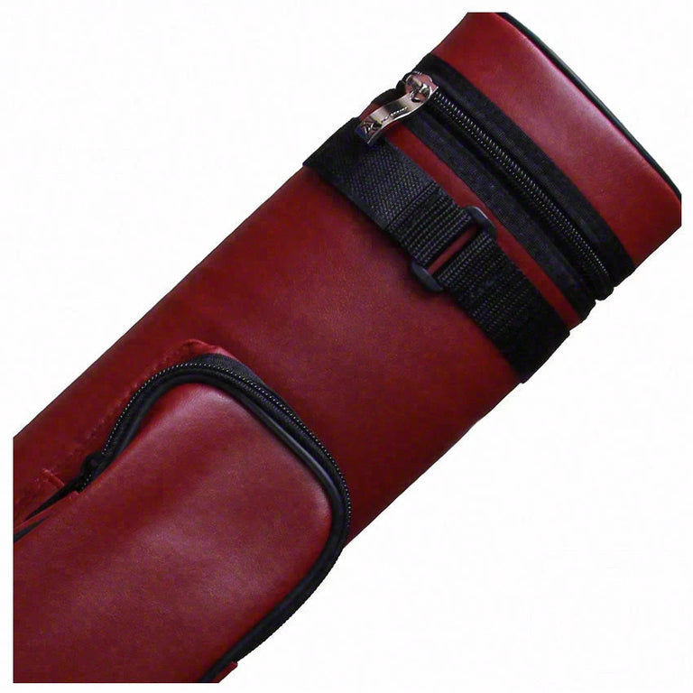 Pro Series Traditional Burgundy 2x2 Hard Pool Cue Case - PR22VC