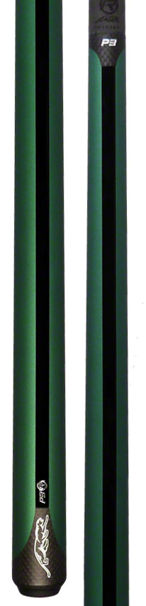 Predator P3 ビリヤードキュー グリーン Predator P3 Nova No Wrap Pool Cue - Uni-Loc - P3GRNNW - Seybert's