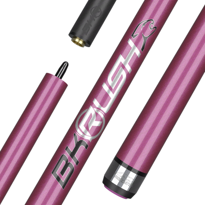 Predator BK RUSH No Wrap Break Cue - Pink and Silver